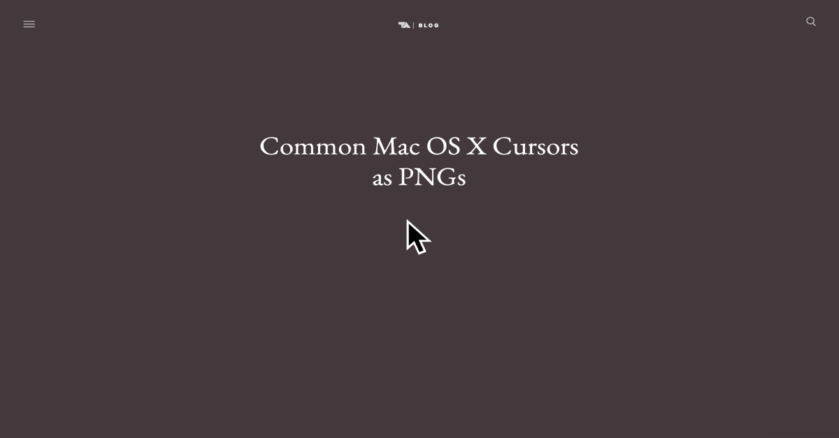 mac os x mouse cursor for windows 10